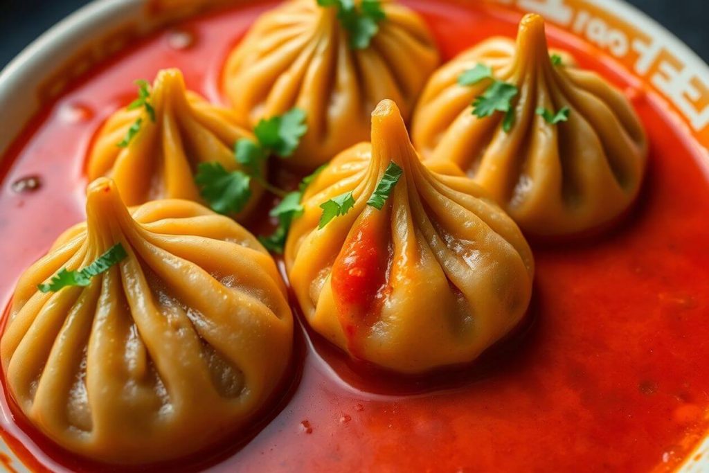 Veggie Volcano Momos