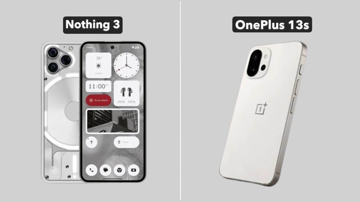 OnePlus 13s vs Nothing Phone 3